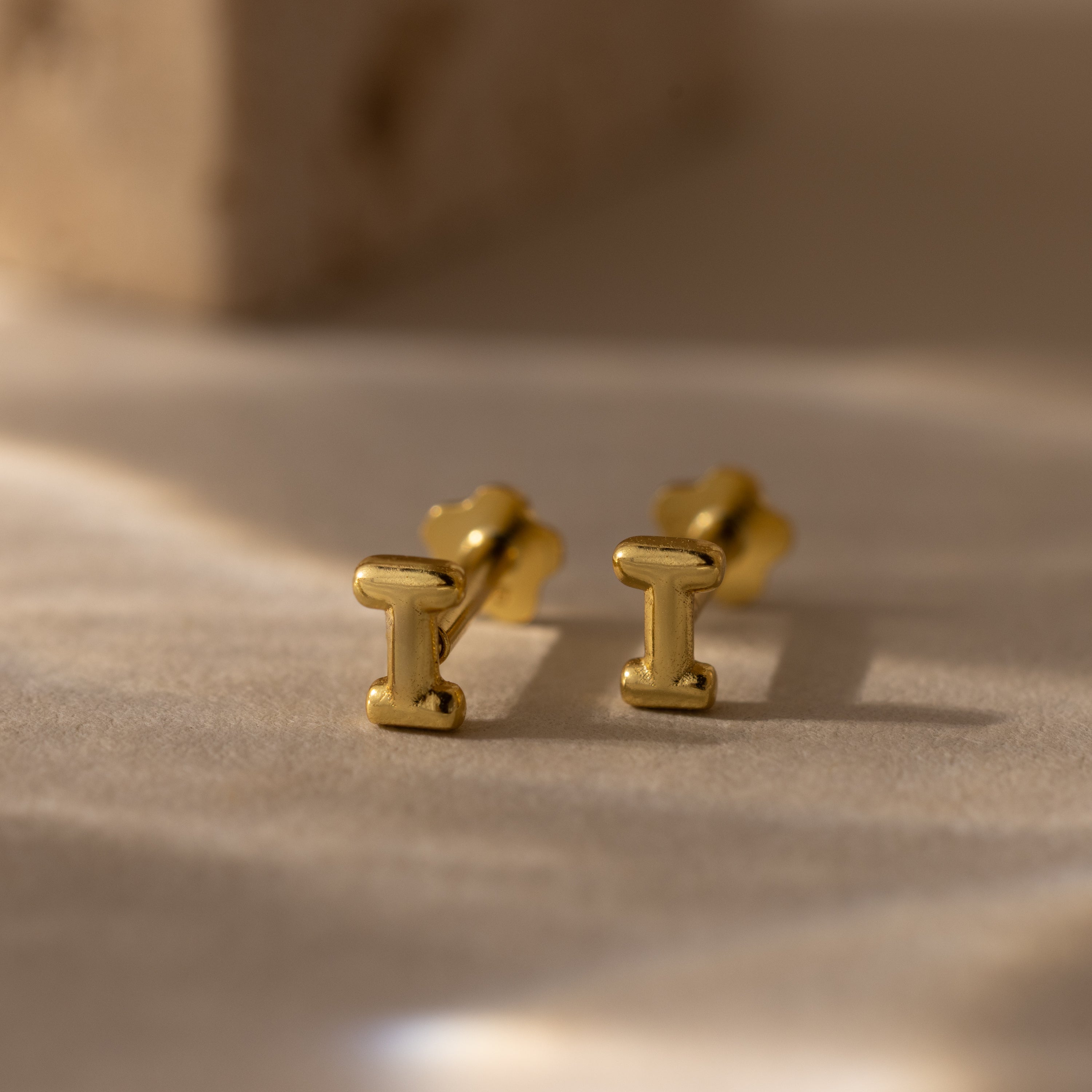 Bubble Initial Flatback Studs