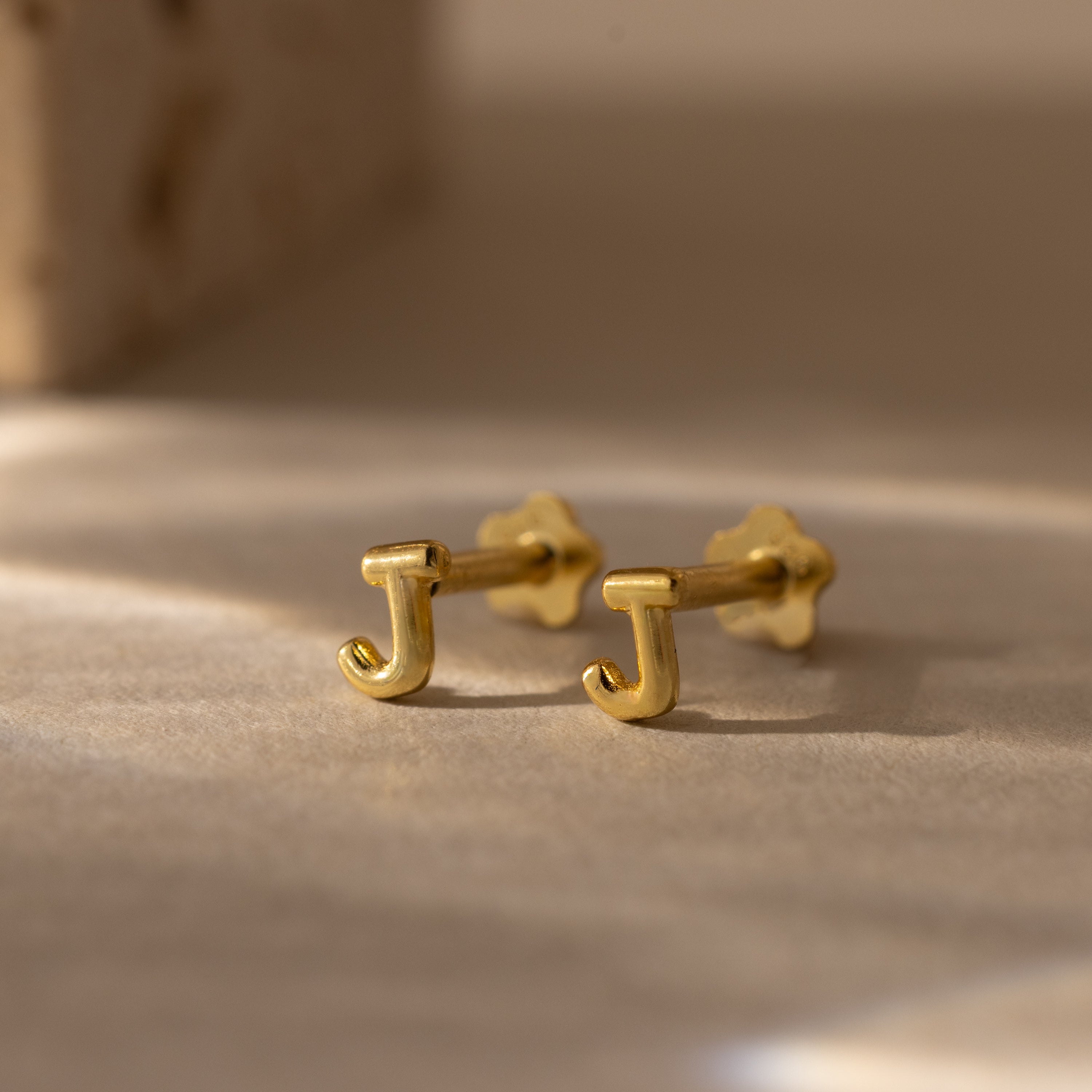 Bubble Initial Flatback Studs