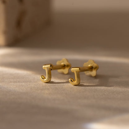 Bubble Initial Flatback Studs