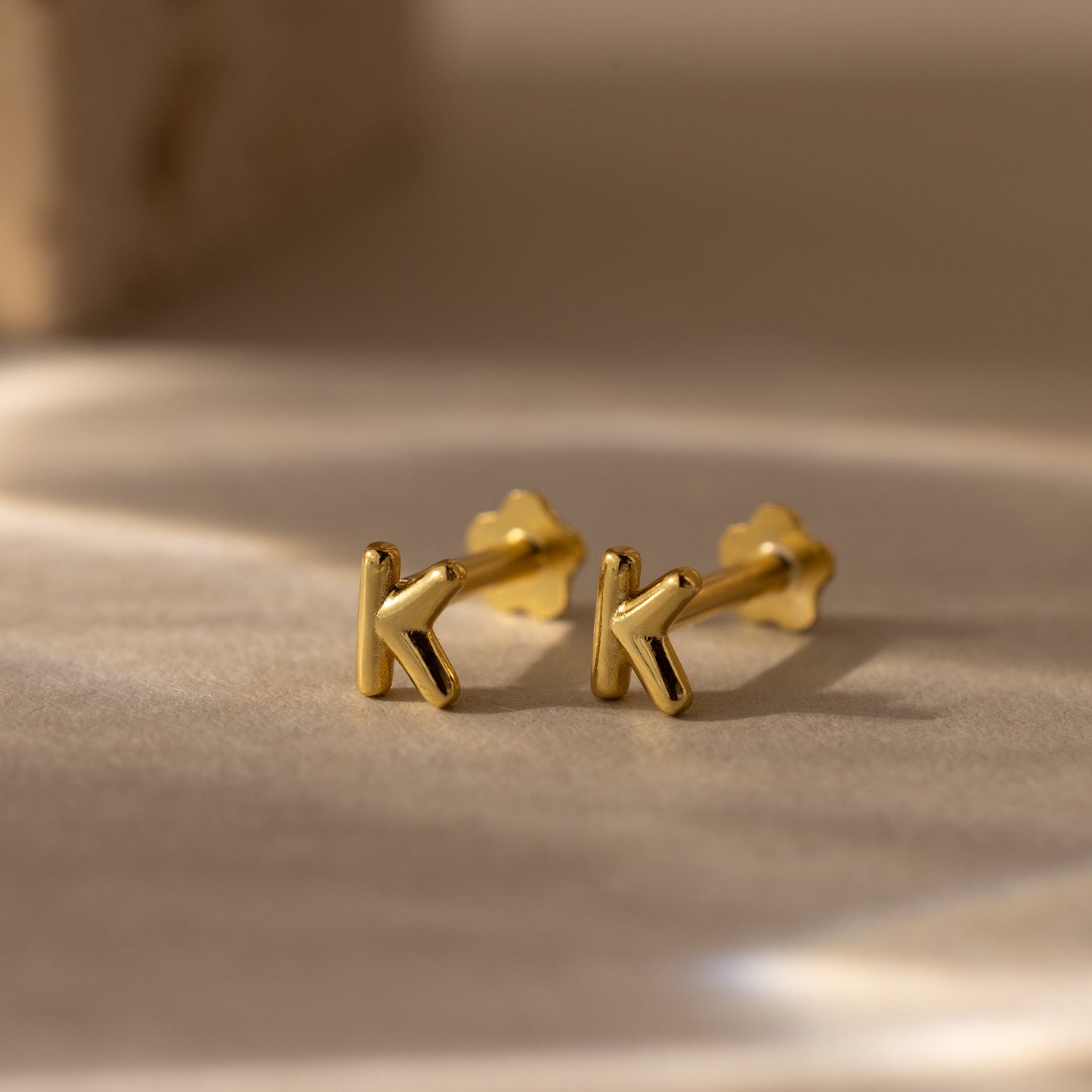 Bubble Initial Flatback Studs