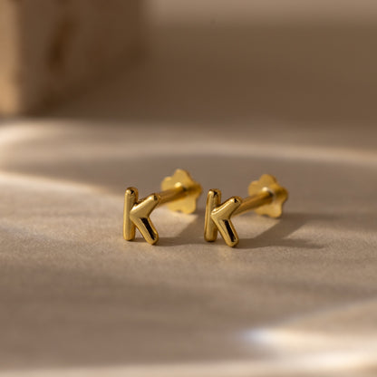 Bubble Initial Flatback Studs