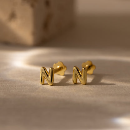 Bubble Initial Flatback Studs