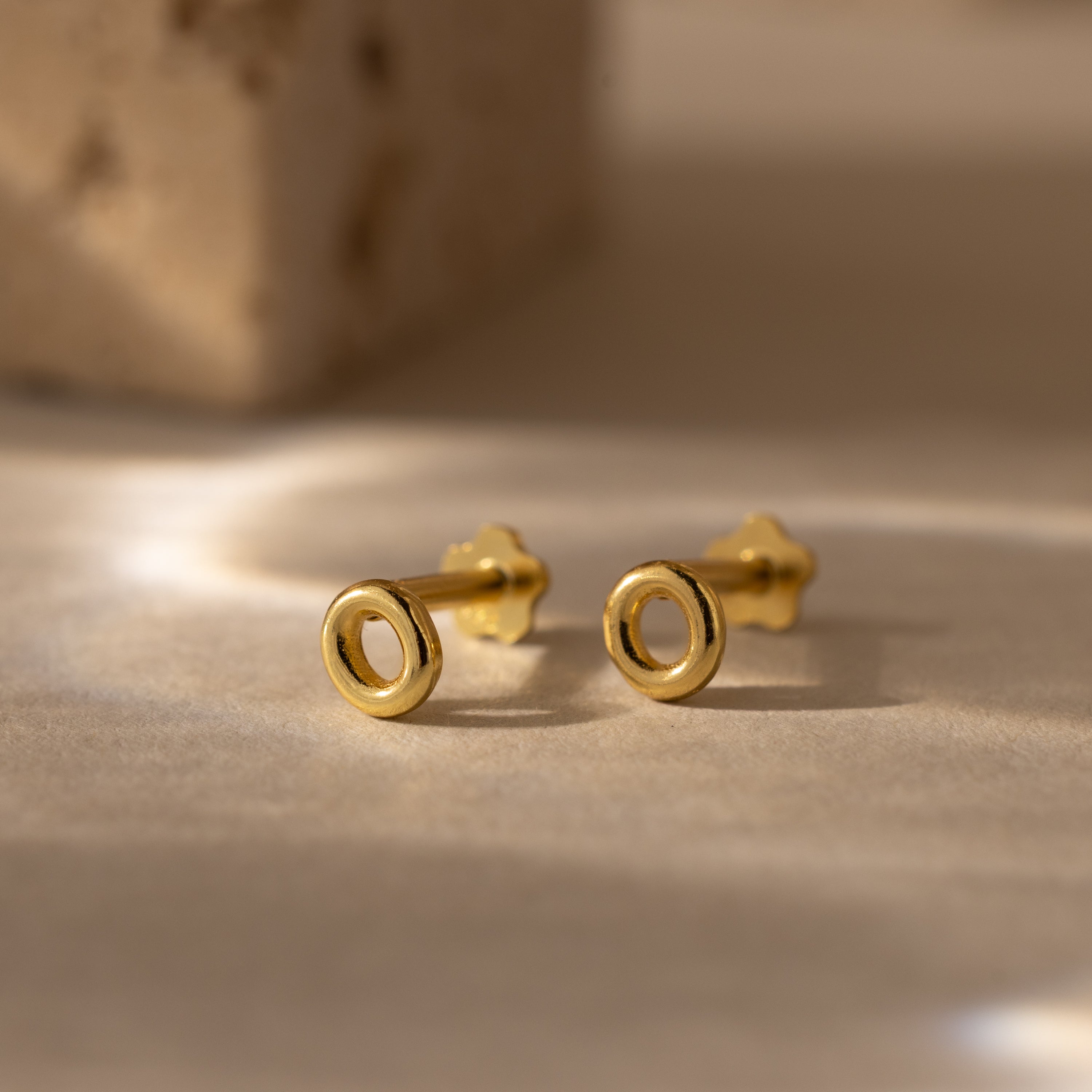 Bubble Initial Flatback Studs