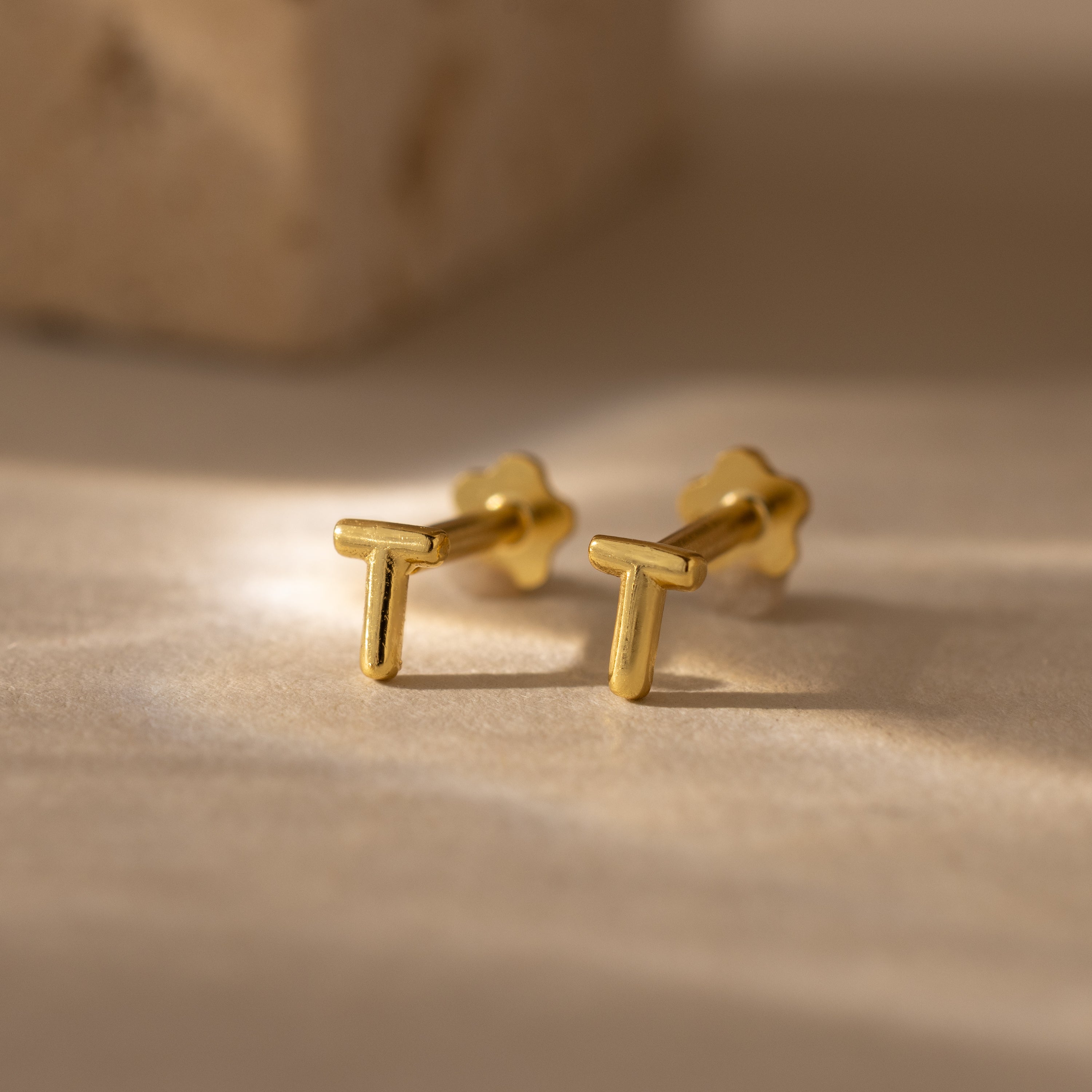 Bubble Initial Flatback Studs