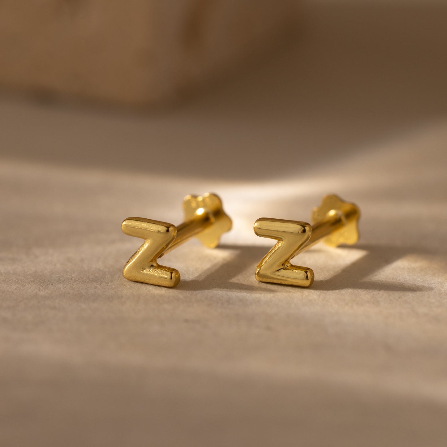 Bubble Initial Flatback Studs