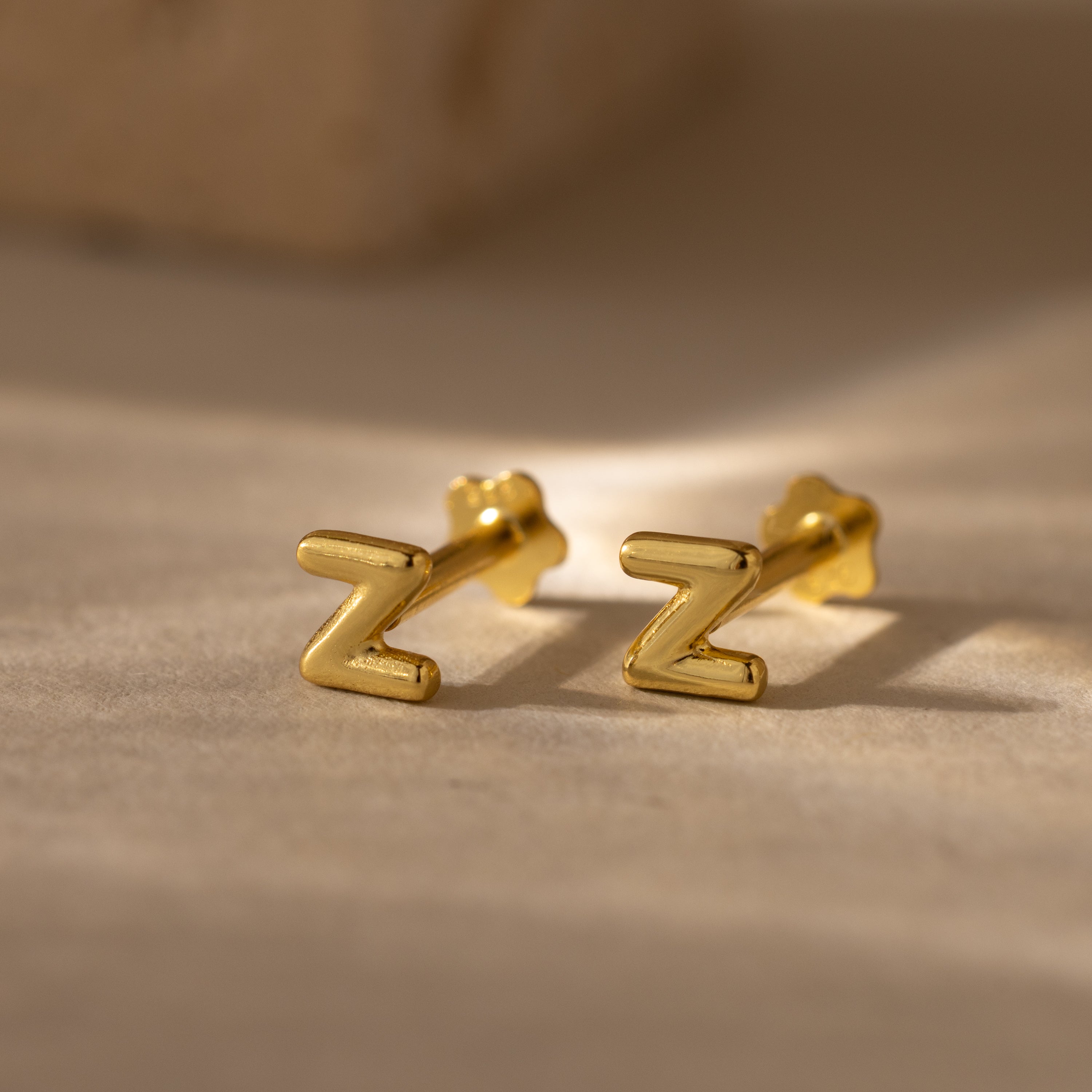 Bubble Initial Flatback Studs