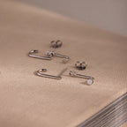 Dot Ear Jackets in Silver