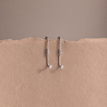 Dot Ear Jackets in Silver