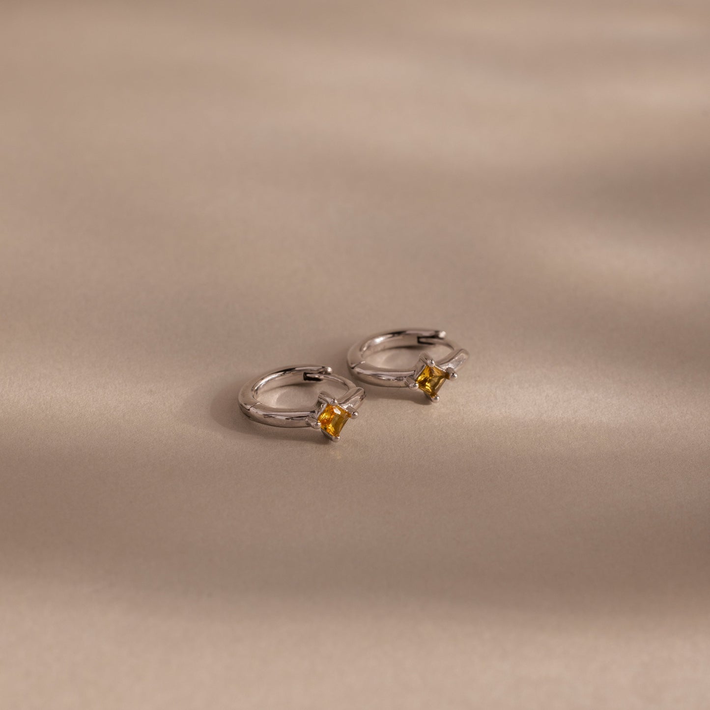 Athena Birthstone Huggies