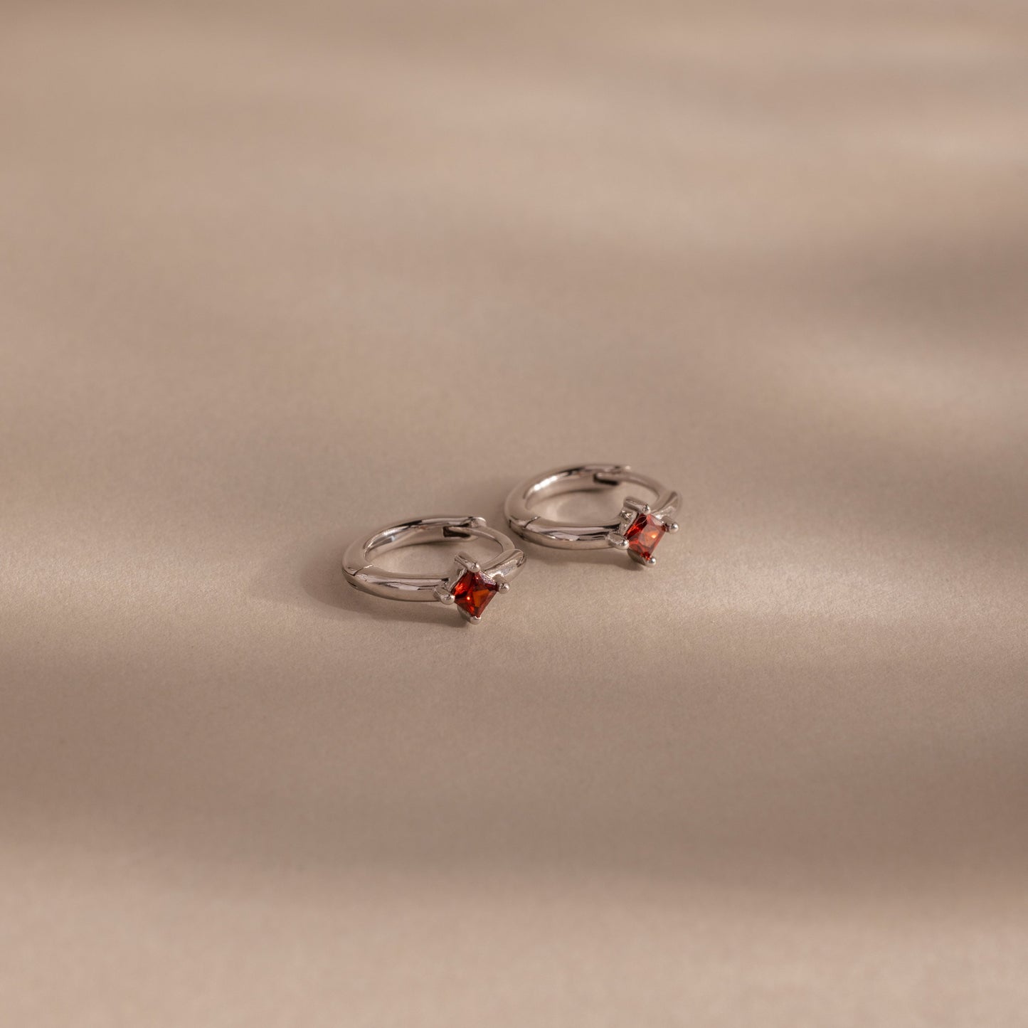 Athena Birthstone Huggies