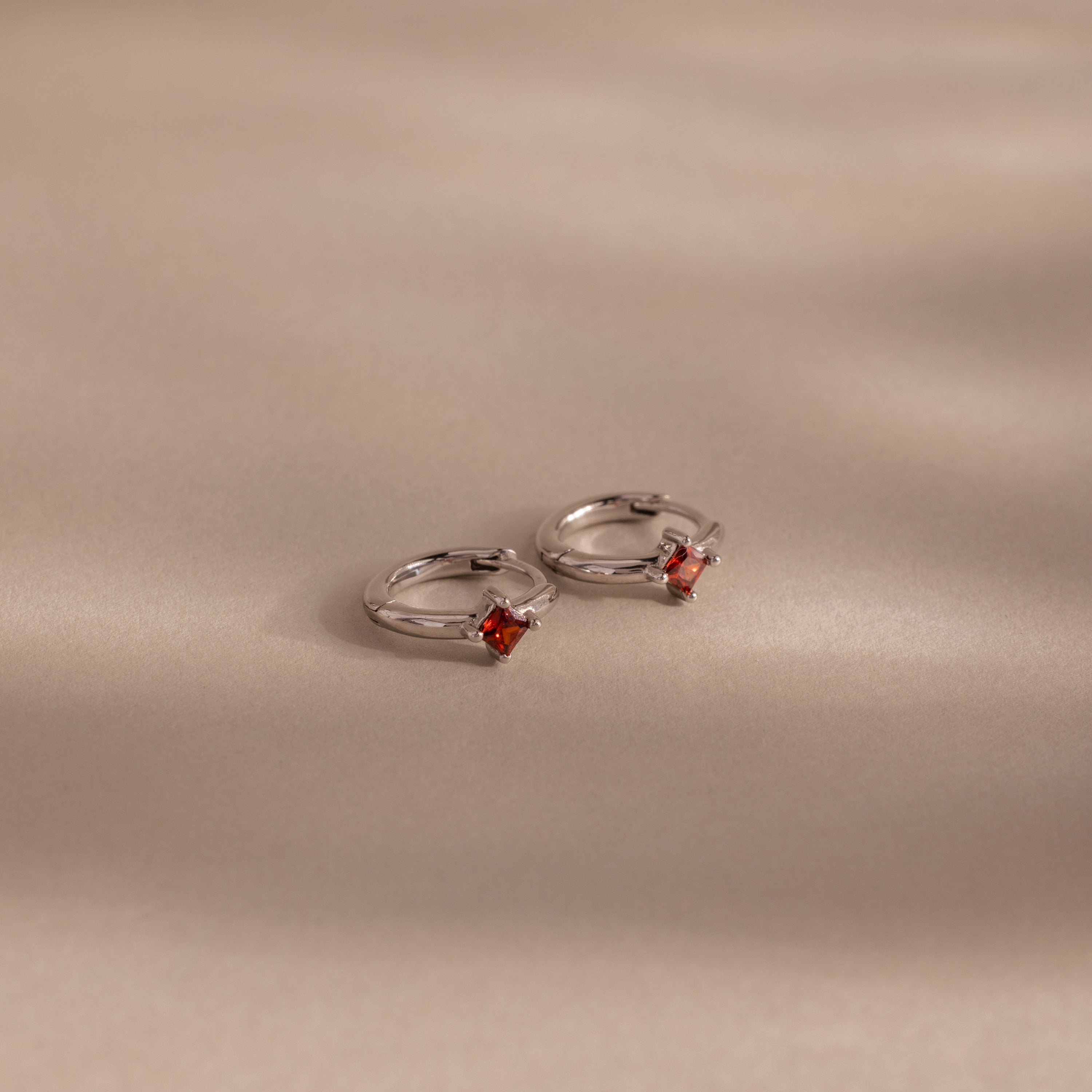 Athena Birthstone Huggies