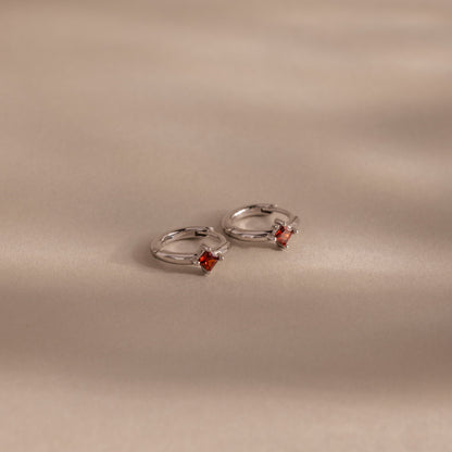 Athena Birthstone Huggies