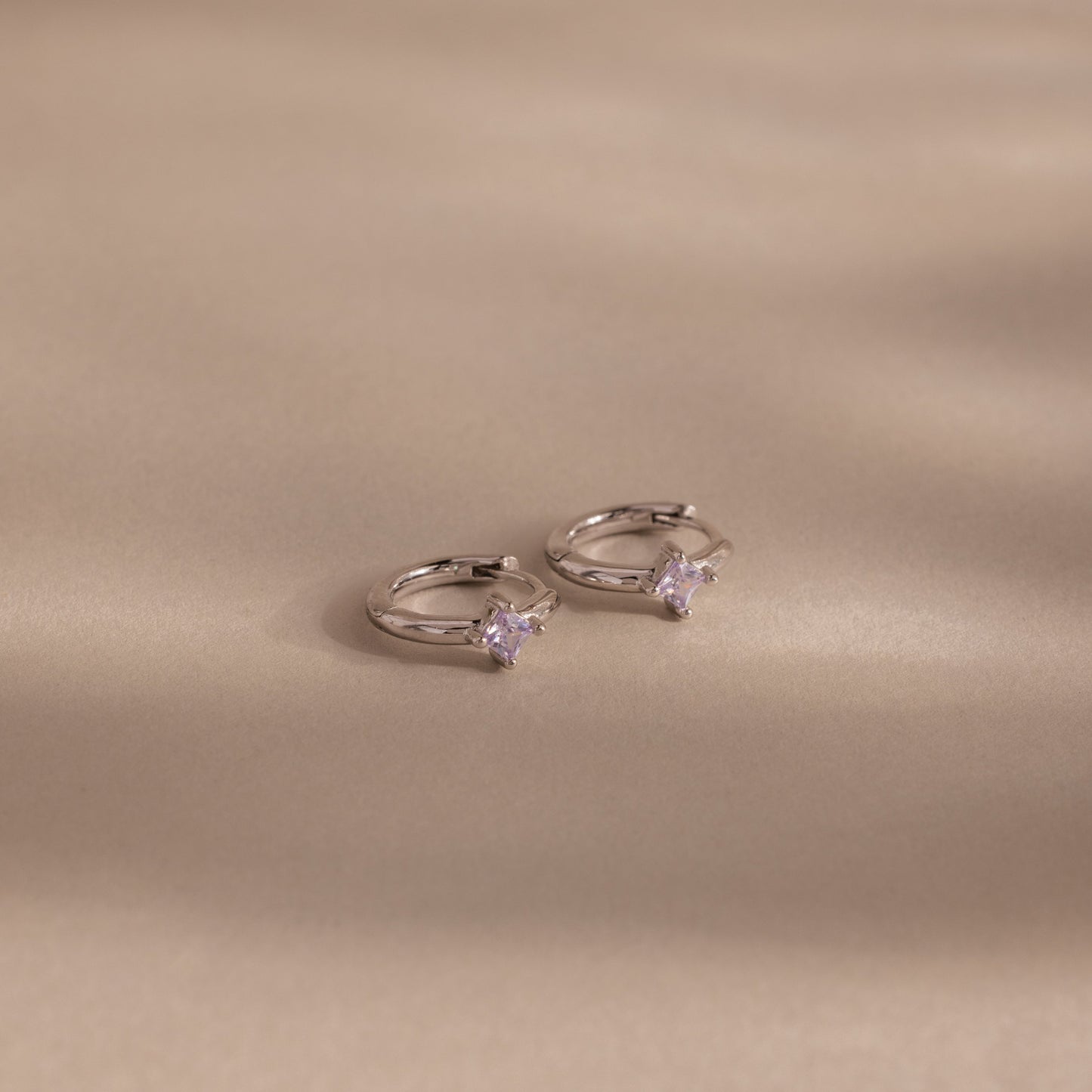 Athena Birthstone Huggies