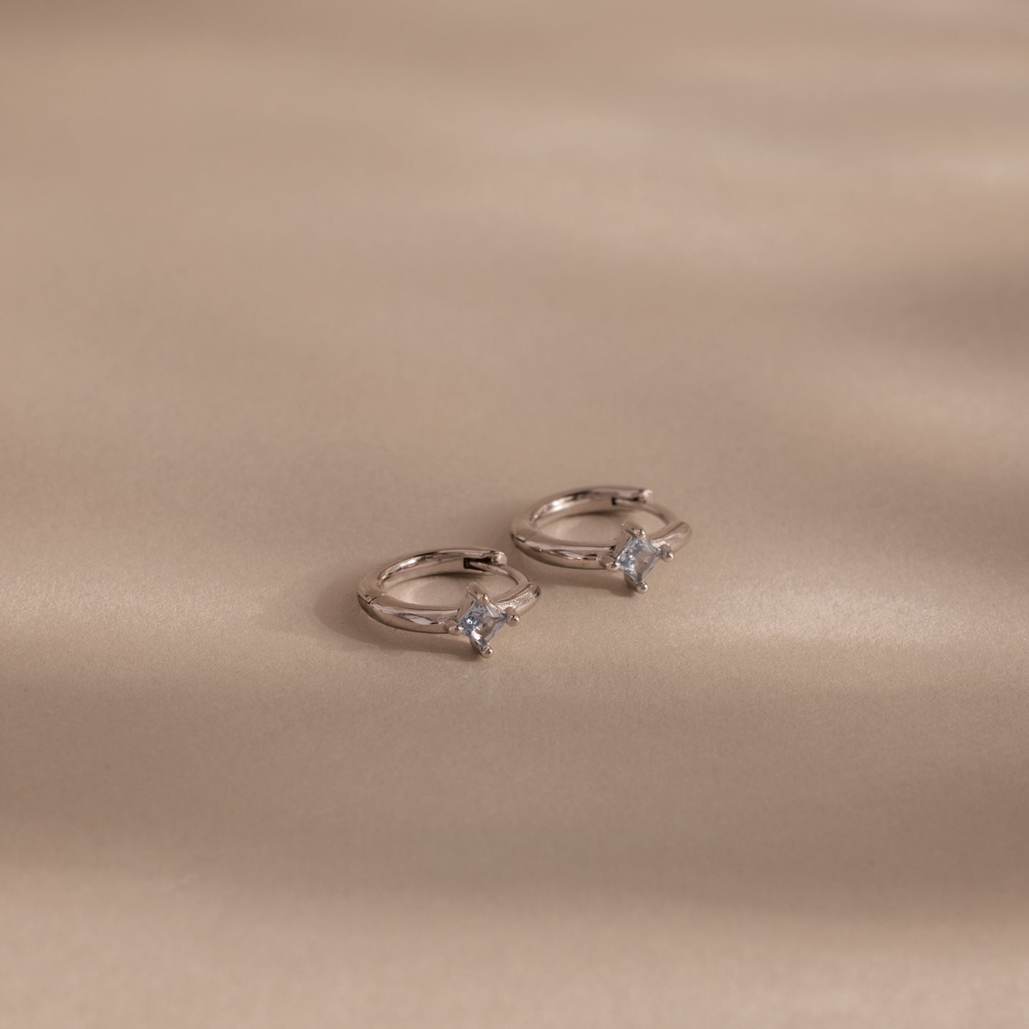 Athena Birthstone Huggies
