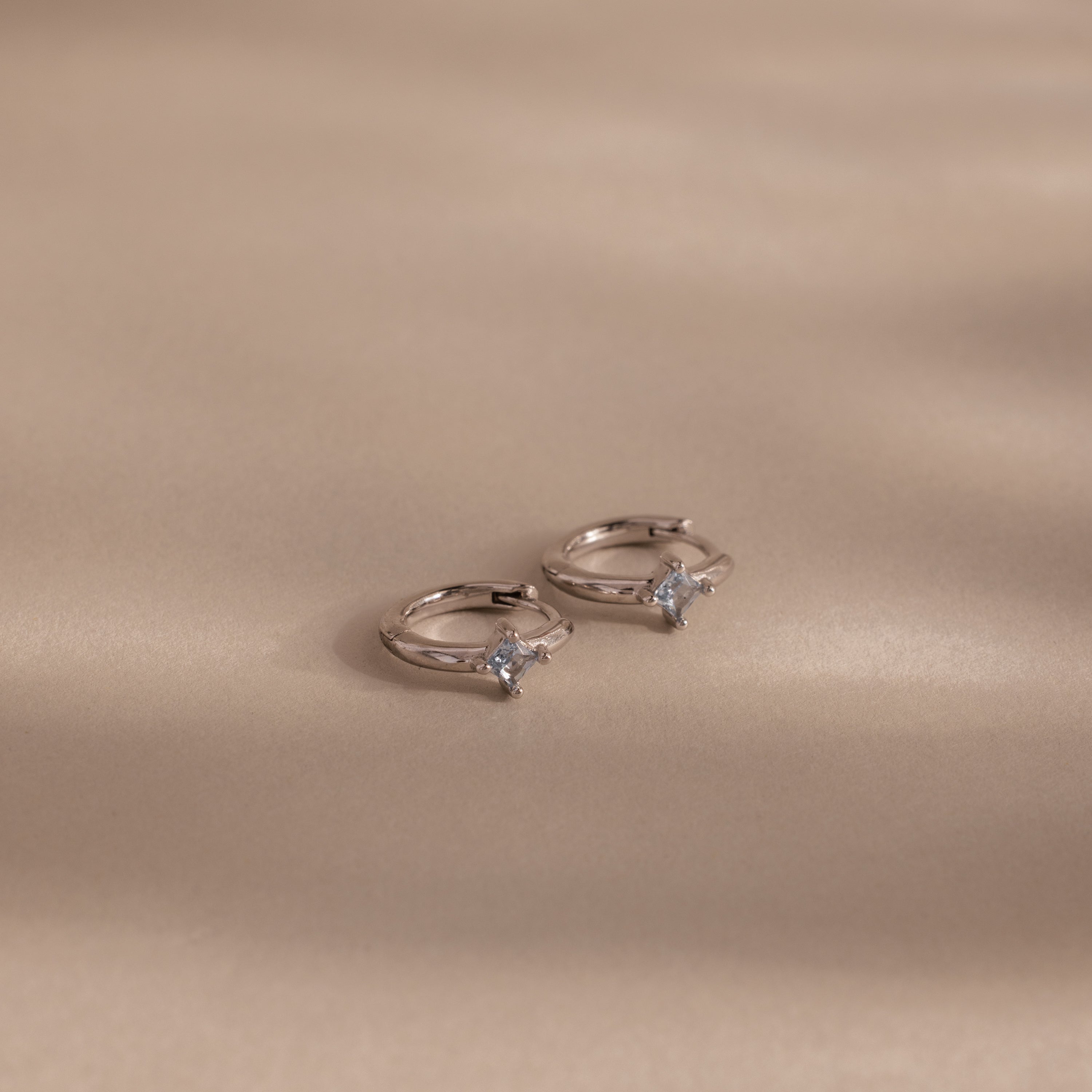 Athena Birthstone Huggies