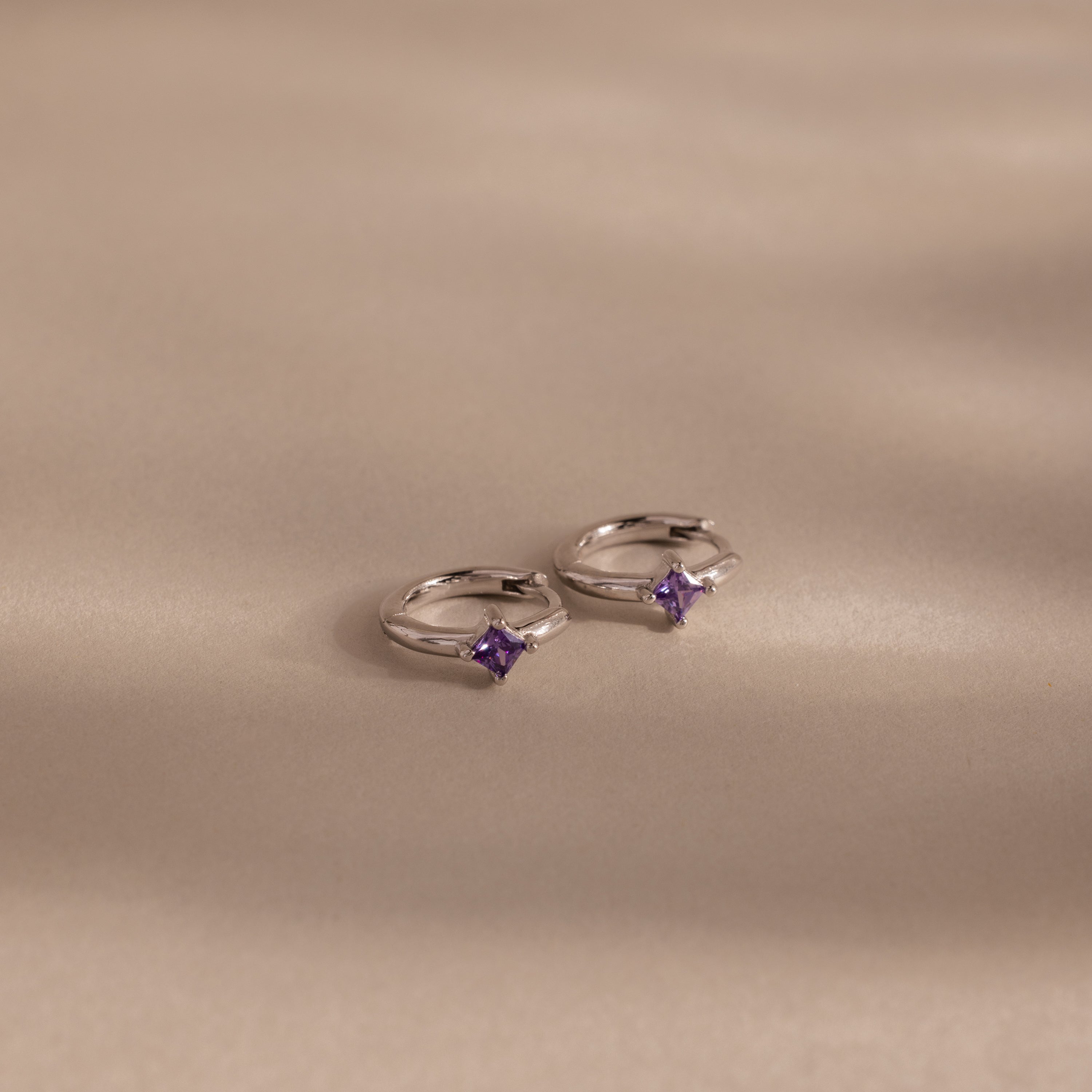 Athena Birthstone Huggies