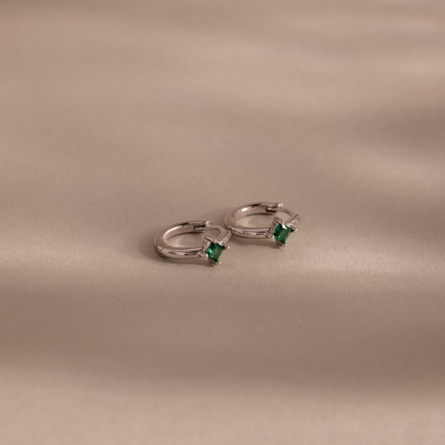 Athena Birthstone Huggies
