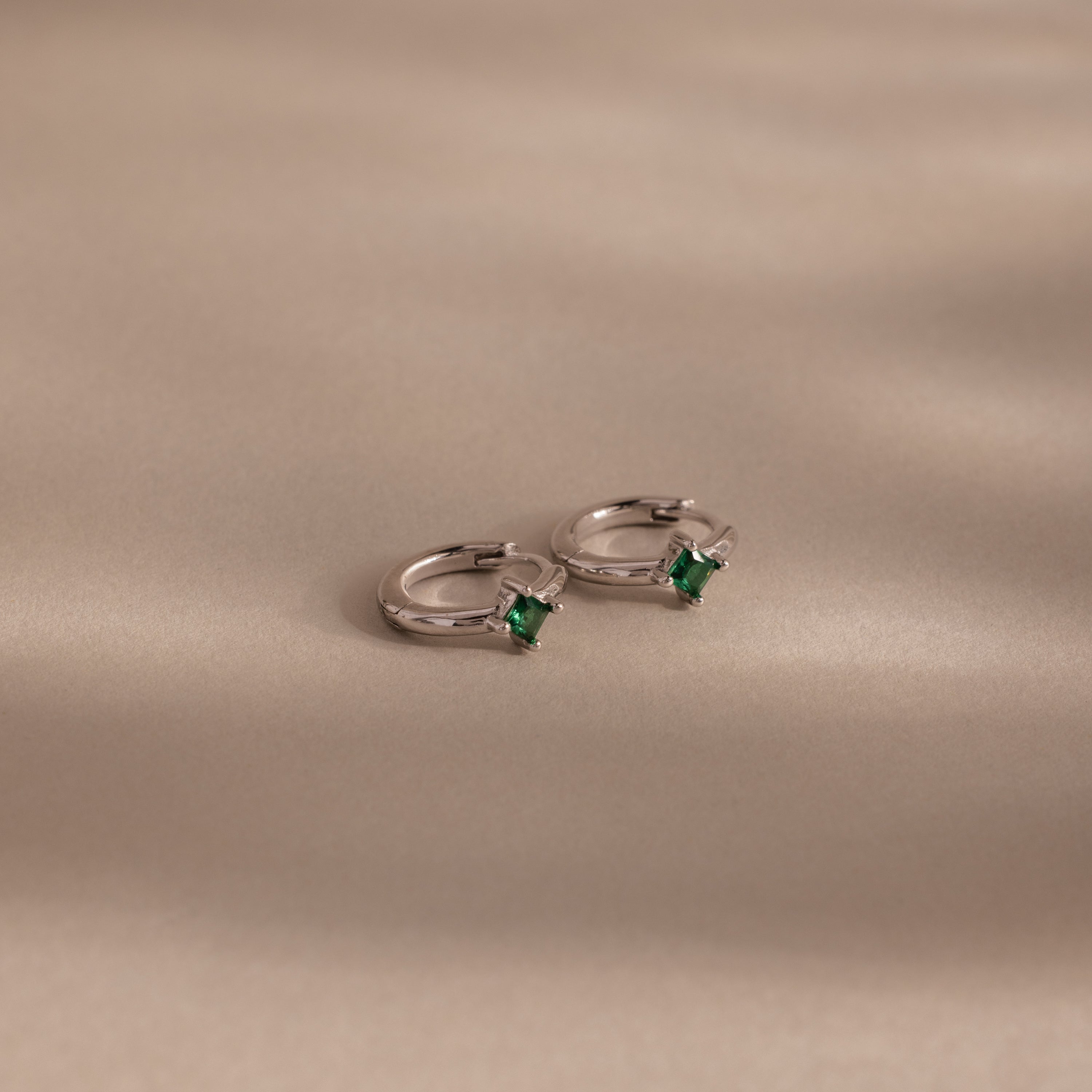 Athena Birthstone Huggies