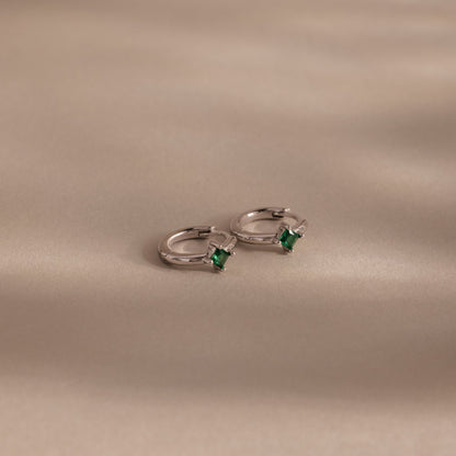 Athena Birthstone Huggies