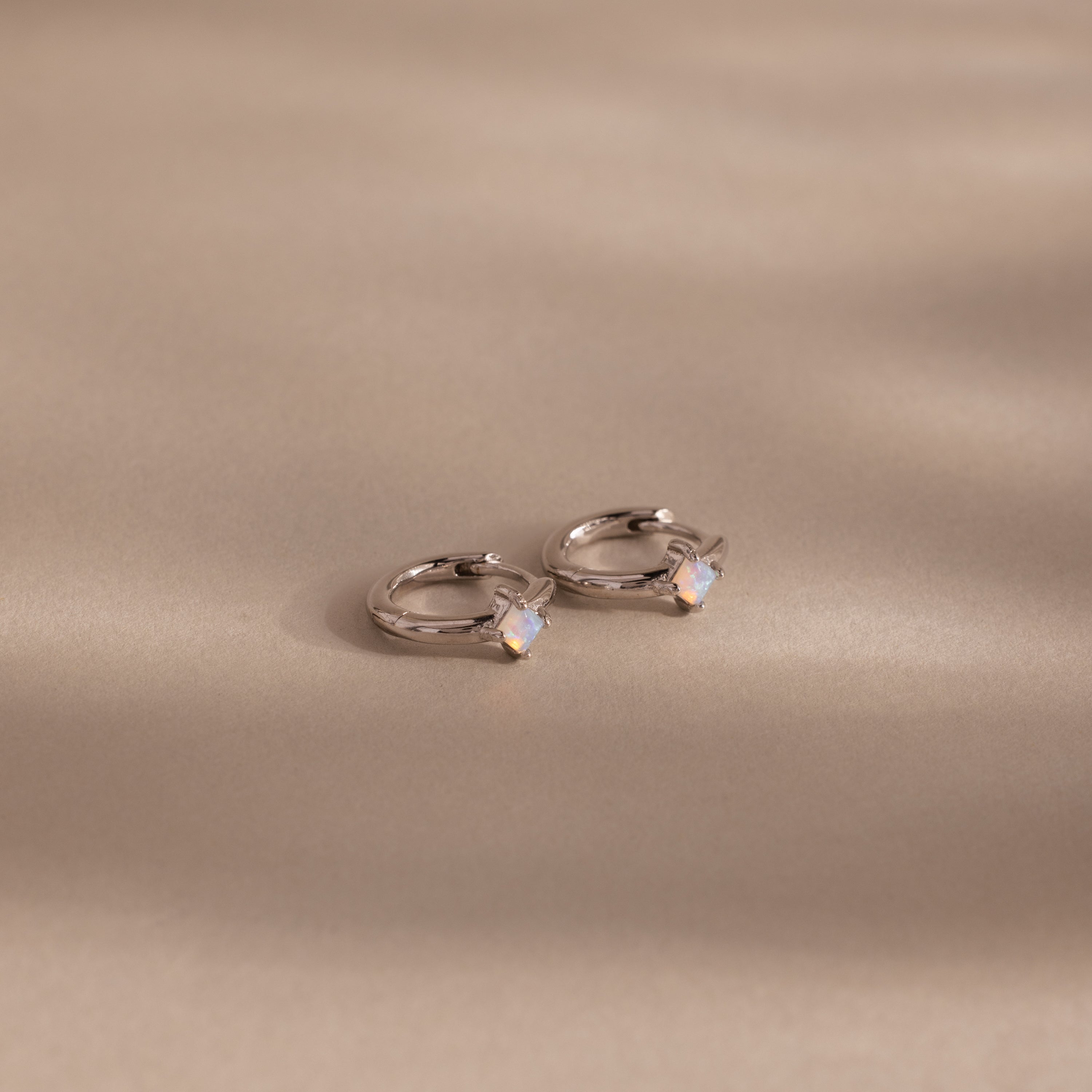 Athena Birthstone Huggies