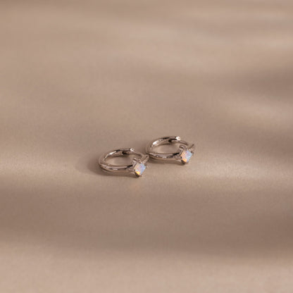 Athena Birthstone Huggies