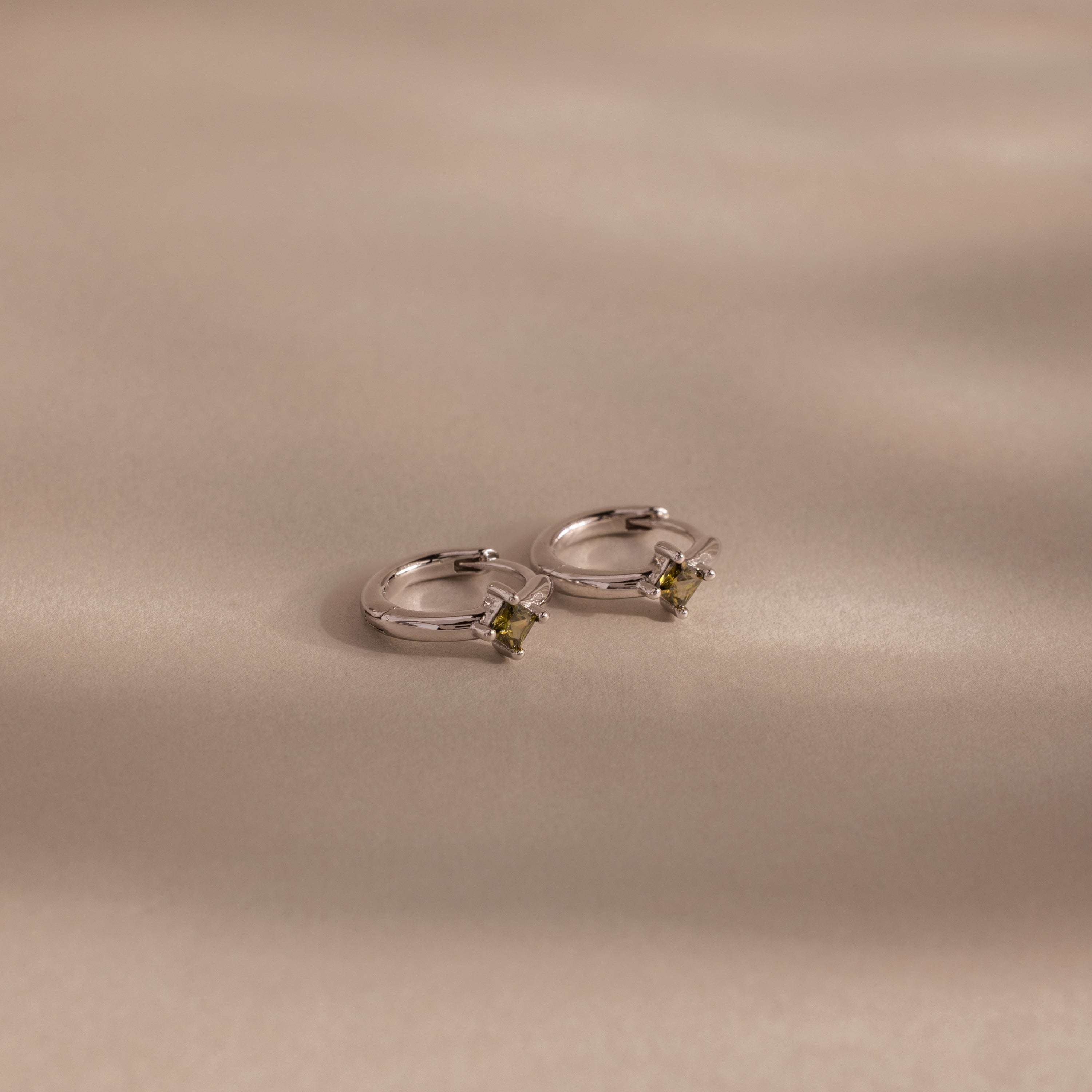 Athena Birthstone Huggies