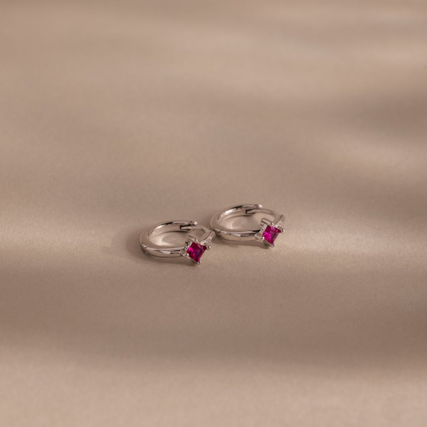 Athena Birthstone Huggies