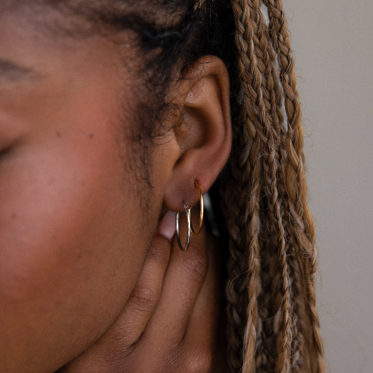 Thin Hoop Earrings