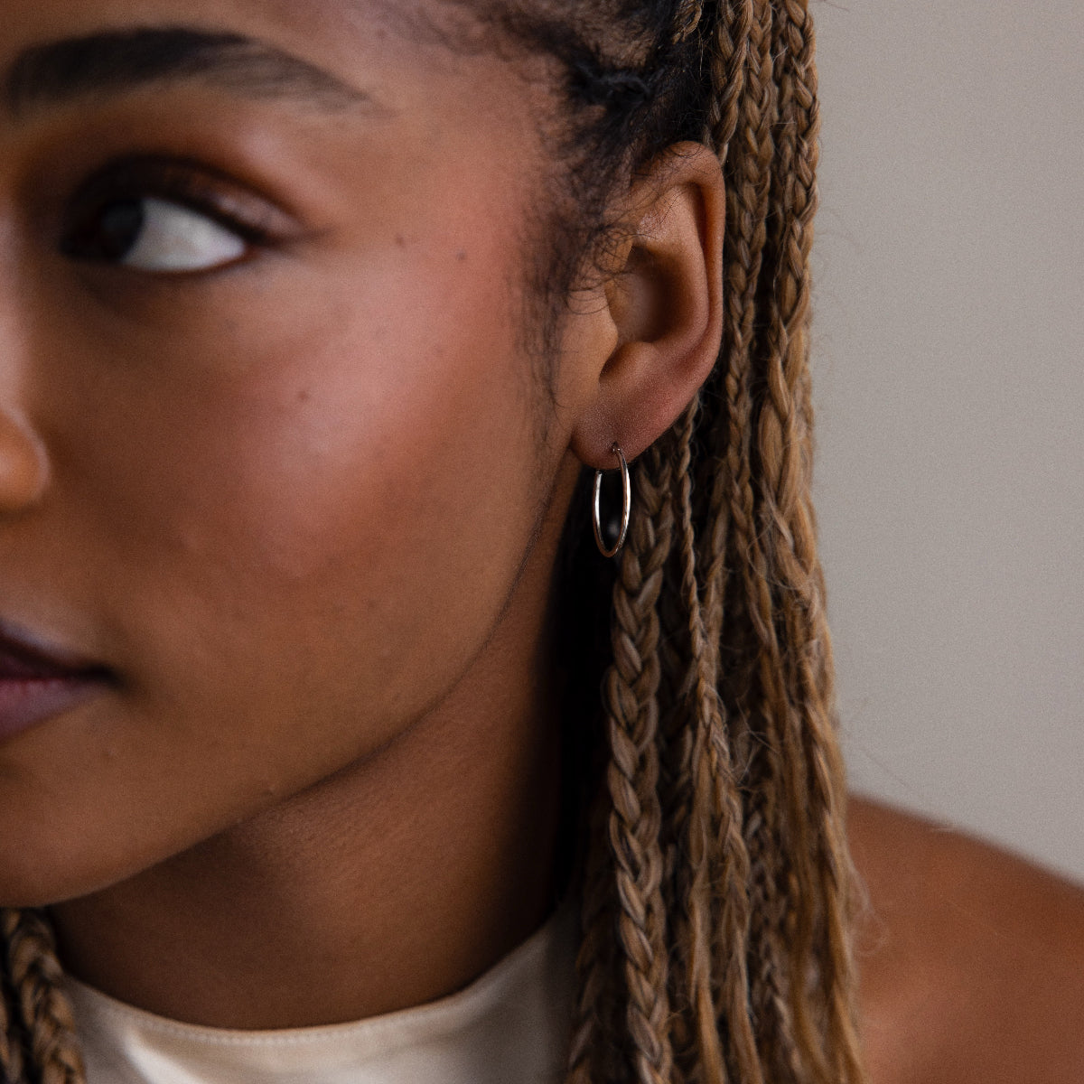 Thin Hoop Earrings