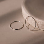Medium Thin Hoops