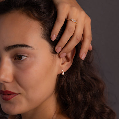 Art Deco Diamond Earrings & Ring Set