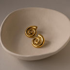 Bold Spiral Stud Earrings