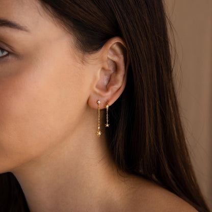 Starburst Drop Studs
