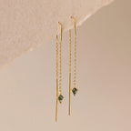 Agate Threader Earrings