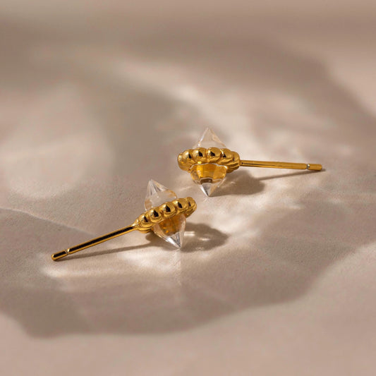 Beaded Herkimer Studs