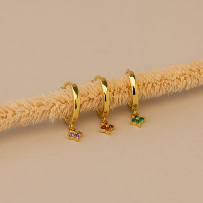 Ivy Birthstone Hoops