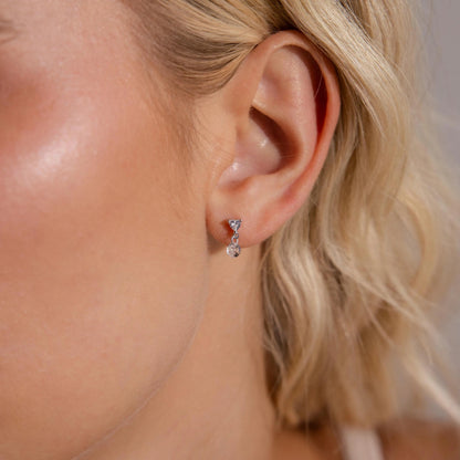 Heart Drop Flatback Studs