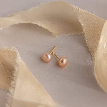 Pink Pearl Studs