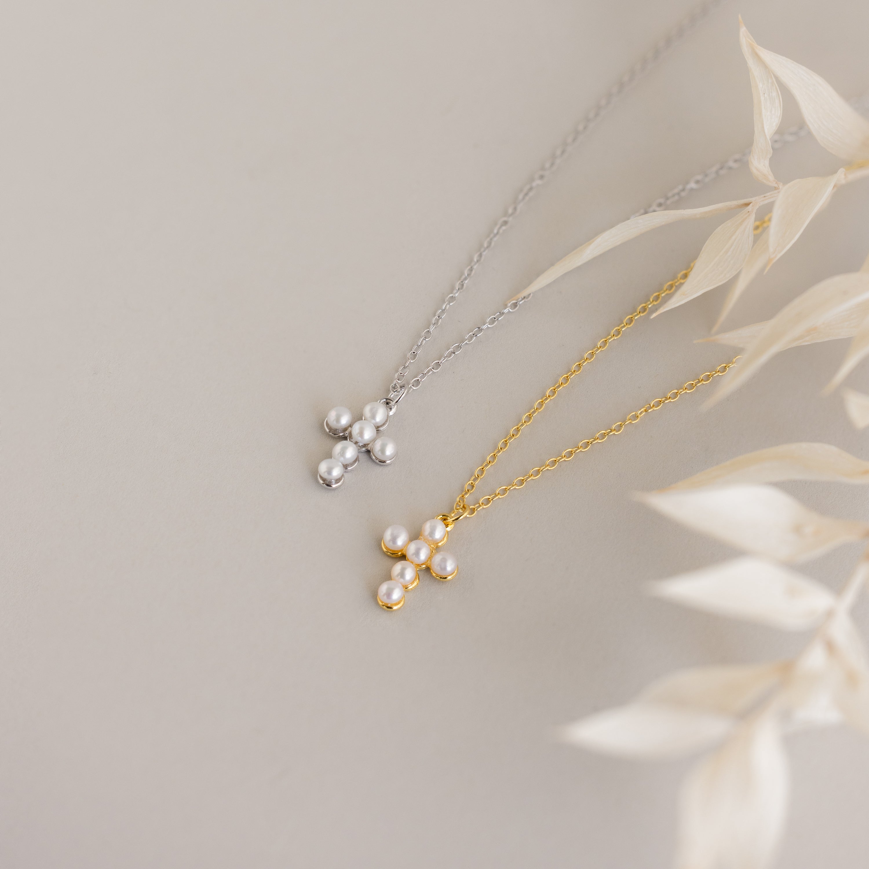 Pearl Cross Necklace