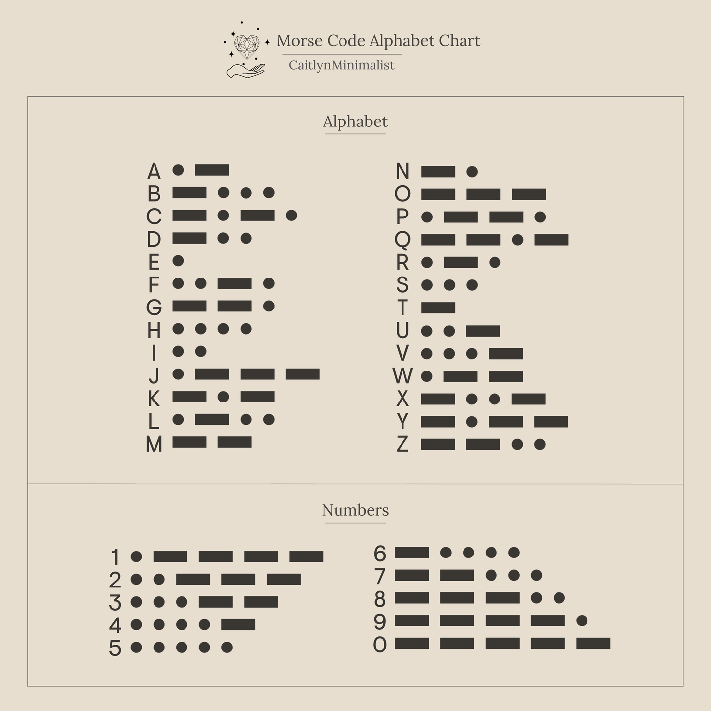 Initial Morse Code Necklace