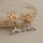 Marquise Diamond Flatback Climbers