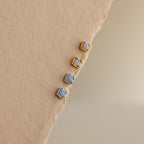 Blue Opal Prism Flatback Studs