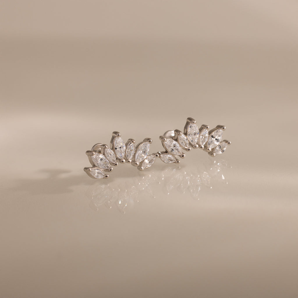 Marquise Diamond Flatback Climbers