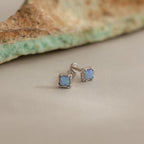Blue Opal Prism Flatback Studs