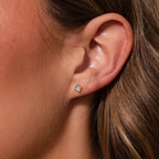 Blue Opal Prism Flatback Studs