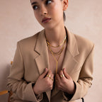Long Y Herringbone Chain Necklace