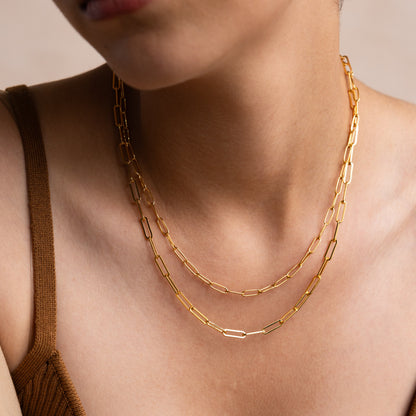 Bold Paperclip Chain Necklace