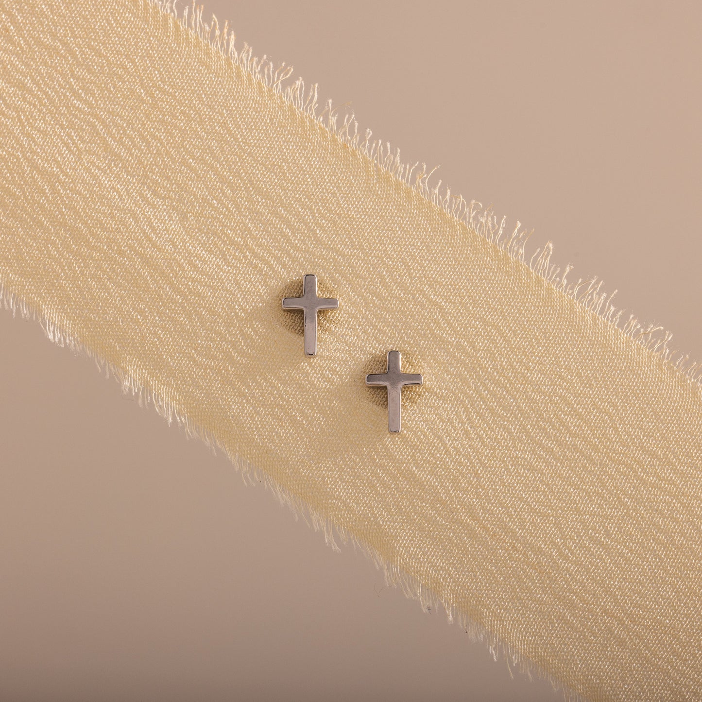 Dainty Cross Studs