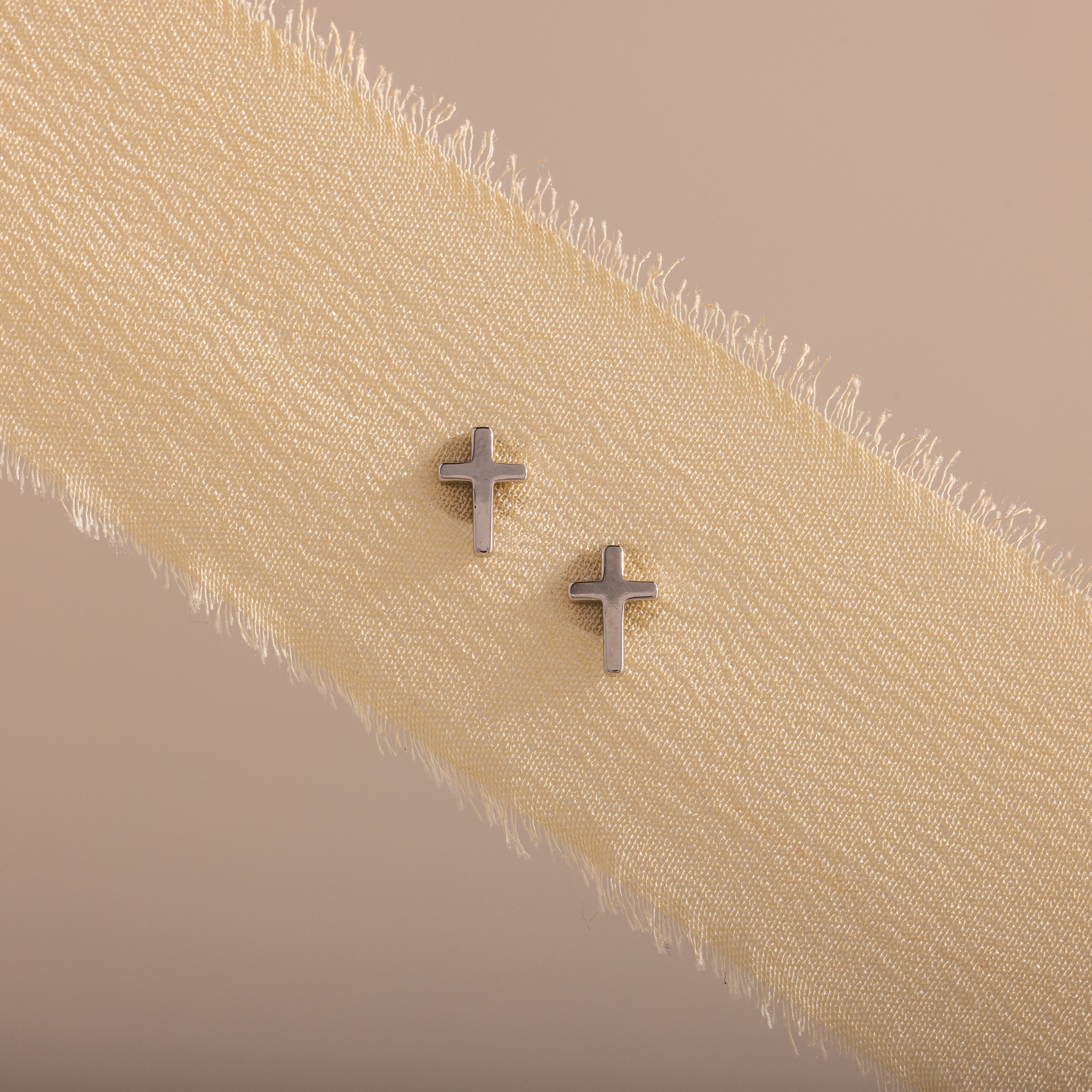 Dainty Cross Studs