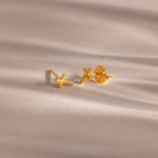 Dainty Cross Studs